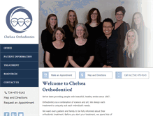 Tablet Screenshot of chelseaorthodontics.com